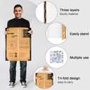 4 Pack Trifold Poster Board 24" X 36", IKAYAS Single sided White Tri-fold Poster Boards, Science Fair Display Boards Presentation Boards for Mounting, Art, Display, Projects Classroom Supplies