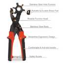 Leather Hole Punch,Belt Hole Puncher for Leather, Revolving Punch Plier Kit for Watches, Handbags, Punch Tool for Belts Diameter : 4.5/4 /3.5/3/2.5/2mm.
