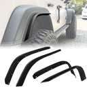 Z8 Fenders Front & Rear Fenders Compatible with 2018-2024 Jeep Wrangler JL & JLU Unlimited Sahara, Off-Road Wheel Fender Liner Set 4 Pcs(Not Fit High Clearance Fender Flares,Not fit 4xe)