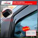 Visor Rain Guards Compatible with 2023-2026 Chevrolet Colorado GMC Canyon 4PCS Front and Rear in-Channel Window Visors Wind Deflectors Weather Shield for 2025 Chevy Colorado Accessories