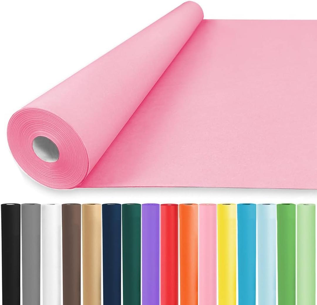 Vanhench 30"1200" (100') Pink Wrapping Paper Roll, Solid Color Craft Paper for Mother's Day, Valentine's Day, Wedding, Birthday, Anniversary, Bouquet Flower, Poster Bulletin Board Paper