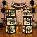 Novabright 6 Sets Music Party Decoration Boxes with Light Strings Large 11.8 Inch Music Note Lantern Boxes for Musical Themed Party Wedding Birthday Home DIY Decorations
