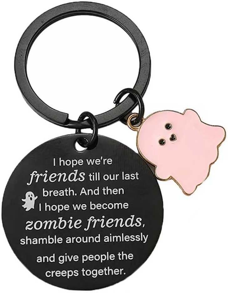 2 x Lapsia Best Friend Keychains  Funny Birthday Gifts for Friends, Christmas Gifts for Women, Cute Stocking Stuffers