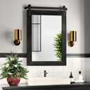 COGOOD Farmhouse Bathroom Mirrors for Over Sink - 30 x 22 Black