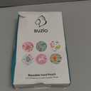 BUZIO Reusable Food Pouches, 12 Packs 5oz Toddlers Food Storage Pouch, Double Zipper Squeeze Pouches Freezer Safe for Kids DIY Homemade Organic Puree (Animals)