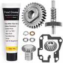 9706529 W11086780 9709231 WP9709231 Worm Gear - by Ohoho - Compatible with Whirlpool/Kitchenaid 5QT & 6QT Stand Mixer Replacement Parts - with Snap Ring & 1.8 Oz Grease & 9703445 Thrust Bearing