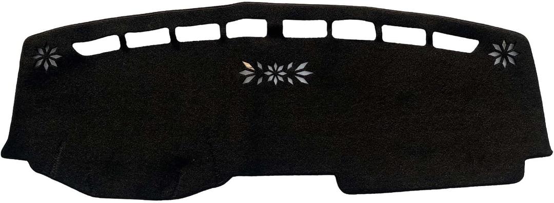 Dash Cover Mat for 2022-2024 2025 Jeep Compass Dashboard Cover Mat Dash Carpet Protector Custom Fit Center Console Cover Sunshade Protector Compass Accessories Pad No Glare (Black)