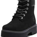 Timberland Womens Stone Street 6" Waterproof Boot (7.5, Jet Black)
