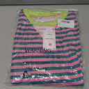 KLWCJFFF Women Striped Oversized Sweatshirt Long Sleeve Crewneck Hoodies Shirts 2024 Fall Pullover Top Trendy Preppy Clothes Pink Green, Size: M