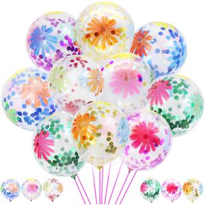 50 Pieces Flower Print Confetti Balloons 12 Inch Colorful Clear Floral Latex Balloon with Balloon Holder Sticks Spring Summer Tropical Picnic Wedding Birthday Graduation Bridal Shower Party Supplies 50 Pieces Flower Print Confetti Balloons 12 Inch Colorful Clear Floral Latex Balloon with Balloon Holder Sticks Spring Summer Tropical Picnic Wedding Birthday Graduation Bridal Shower Party Supplies