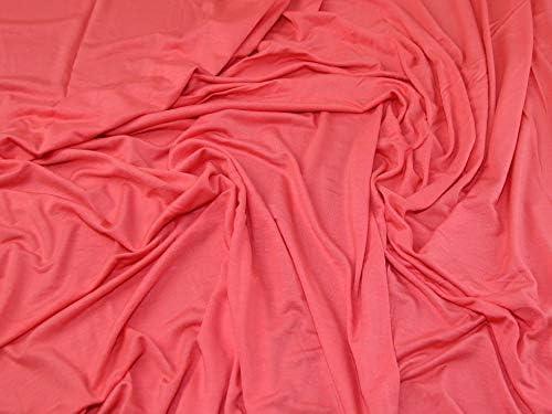 John Kaldor Monaco Jersey Knit Fabric Coral - per Yard