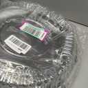 Heavy Duty, Recyclable 16 in. Serving Tray and Lid 3pk. Large, Black Plastic Party Platters with Clear Lids. Elegant Round Banquet or Catering Trays for Serving Appetizers, Sandwich and Veggie Plates