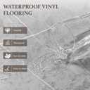 DEXDE Peel and Stick Floor Tile Grey Marble Waterproof Vinyl 2FTx2FT 10 PC