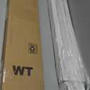 DEZ FURNISHINGS Cordless 2" Signature Faux Wood Blind, 30.25" W x 64" H, Embossed White