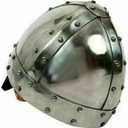 Medieval Norman Nasal Helmet Crusader Normannen Knight Armor Helm with Pre-Fitted Adjustable Inner Liner Warrior Helmets Adult, Medium