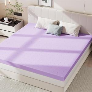 Sweetcrispy 1.5 Inch King Cooling Gel Memory Foam Mattress Topper
