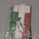 Brattol 16 Pieces Italian Flag Birthday Goodie Bags,Italian Flag Red White and Green Gift Snacks Treat Candy Favors Bags for Italian Theme Family Gathering Birthday Party Decorations