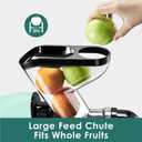Fretta Juicer Machines Vegetable and Fruit, Cold Press Juicer w/ 3'' Feed Chute,Masticating for High Juice Yield, Unclogging Reverse Function,BPA-Free,200W Quiet Motor