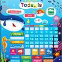 Magnetic Learning Calendar Portable Educational Learning Tool for Preschool or Toddler Age (The Ocean Version)