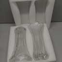 Pumtus 2 Pack Glass Flower Vases, 9.5 Inch Thickened Clear Phoenix Tail Vase, Decorative Modern Plant Vase for Centerpieces, Home Decor, Wedding, Party, Office