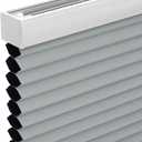 Changshade Cordless Cellular Shades,Light Filtering Honeycomb Shades for Windows,Pull Down Pleated Blinds,Easy to Install for Indoor Windows and French Doors,Beige,31" W x 72" H