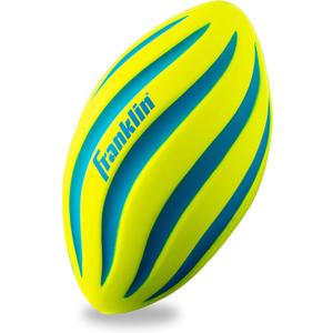 Franklin Sports Kids Foam Football Mini Soft Foam Youth Football Indoor Outdoor Toy Ball for Kids Probrite 9" Mini Ball Soft Backyard Practice Toy Yellow/Blue
