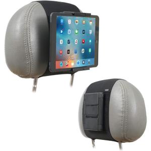 TFY Car Mount Holder, Car Headrest Mount Holder for Phones and Tablets, Compatible with 5 to 10.5 Inch Screens Devices (Black)