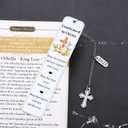 2025 Confirmation Gifts for Teen Girls Confirmation Gifts for Boys Inspirational Baptism Gift with Bible Verse for First Communion Religious Events Christian Confirmed in Christ Bookmark for Girls