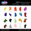 Zieler Sap Green Premium Acrylic Paint, 120ml tube