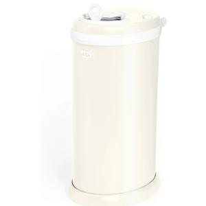 Ubbi Stainless Steel Diaper Pail, No Special Bags, Odor-Locking, IvoryAward-Winning Registry Must-Have, Childproof Safety Lid with Lock, Holds Up To 55 Newborn Diapers, Modern Nursery Essential