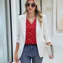 Timeson Women's Business Casual Tops 3/4 Sleeve Dressy Blouses Office Work Shirts (XXL)