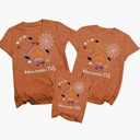Family Halloween Matching T-Shirts Pumpkin Shirts Funny Spooky Family Costume Tees Top for Kids Adults (Small, Gray-men)