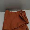 Foindtower Set of 2 Decorative Cotton Linen Throw Pillow Covers Soft Modern Farmhouse Cushion Case Cozy Neutral Accent Pillowcase for Couch Sofa Bed Living Room Home Decor, 2020 Inch Rust Red