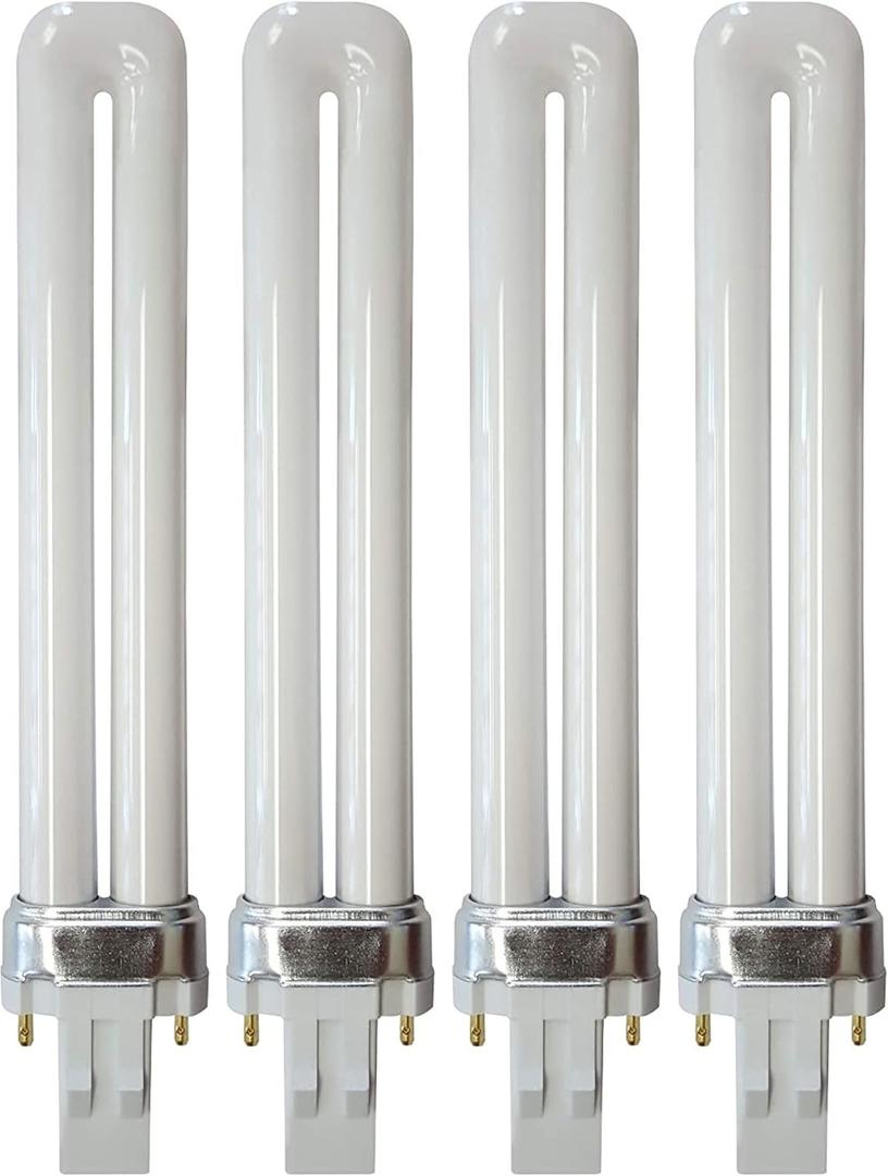 KOR (4 Pack) K22195 - PLS13W/2P/841 - Compact Plug-in - T4 - Single Tube - 13 Watt - 2-Pin (GX23) - 4,100 Kelvin (Cool White)