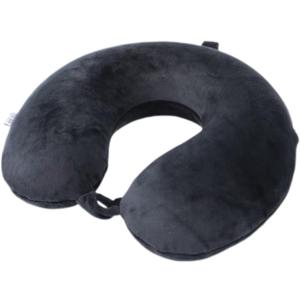 Travel Pillow,100% Pure Memory Foam U Shaped Neck Pillow,Super Lightweight Portable Headrest Great for Airplane, Car,Home,Office,Sleeping Rest (Black)