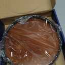 Farmhouse Oak 9" Lazy Susan Turntable Organizer for Cabinet, Round Wooden Lazy Susan Organization and Storage for Dining Table, Pantry, Kitchen, Countertop, Cupboard,Home Decor, Walnut Wood