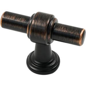 Alzassbg 10 Pack Oil Rubbed Bronze Cabinet Knobs, 1.9 Inch(49mm) Cabinet Handles Kitchen Hardware Straight Bar for Cabinets and Drawer AL3505ORB