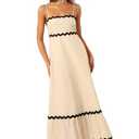 Yana Maxi Dress - Cream Black XL
