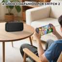 Omivine Carrying Case for Nintendo Switch 2 (2025), Large Capacity Travel Case for Switch 2 with 24 Game Card Slots, Protective Hard Shell Carry Pouch Storage Bag for Game Console and Accessories