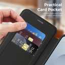 Lunivop Compatible with Samsung Galaxy S25 FE Case 2025 6.7 '' Flip Cover PU Leather RFID Blocking Card Holder Wallet Compatible with Magsafe Magnetic Phone Case for S25 FE (Black)