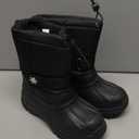 koppu Boys Girls Snow Boots Kids' Waterproof Snow Boots for Winter Slip Resistant Cold Weather Shoes (2 Big Kid, Black)