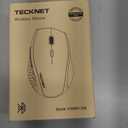 TECKNET Bluetooth Mouse, 4800 DPI Wireless Mouse, 2-Year Battery 6 Adjustable DPI, 6 Buttons Compatible with Laptop/Windows/Computer - Black