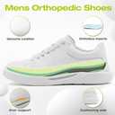 OrthoComfoot Men's Arch Support Dress Oxfords (9.5, W2-white)