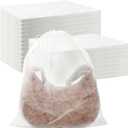 Berlune 100 Pcs Dust Bags for Purses Storage Bags for Handbags Non Woven Fabric Handbags Storage, Shoe Travel Package for Packing, Home Closet Organizer Dust Cover (15.7inx19.7in) (White)