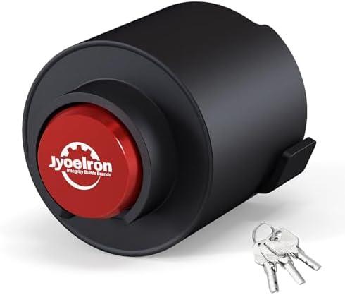 Jyoelron Trailer Lock Fits 2 5/16 Inch Coupler, Upgrade Anti Theft Heavy-Duty Steel Trailer Hitch Locks, Camper Accessories for RV, Trailer, Boat, Pickup