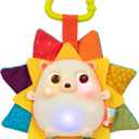 B. toys Baby Musical Light Up Hedgehog Toy with Lights & Sounds Sensory Toy for Newborns, Babies Music & Glowing Lights RainGlow Buddy 0+ Months