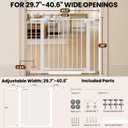 Baby Gate for Stairs, 29.7-40.6" Adjustable Dog Gate Indoor, No Drilling