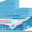 Tear-Resistant Incontinence Bed Pads 40'' x 36'' (50 Count ) with 130 Gram Heavy Duty Disposable Underpads Chucks Pads for Adults, Kids & Elderly | Protection Pads for Bed, Sofa, and Chair (40"x36"- 50 Count (Tear-resistant))