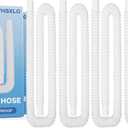 Pool Hoses for Above Ground Pools, 4 Pack 1.25 Inch Pool Filter Pump Hoses, Compatible with Pool Filter Pump 607, 637 With 8 Metal Clamps