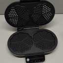 Electric Waffle Maker Heart-Shaped: 2 Non-Stick double-Side Heating Plates with 5-Setting Adjustable Browning Control for Fast Heating - No Flip Design & Compact Storage for Busy Families